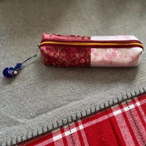 Korean Traditional Quilted Pencil Case / Cosmetic Pouch